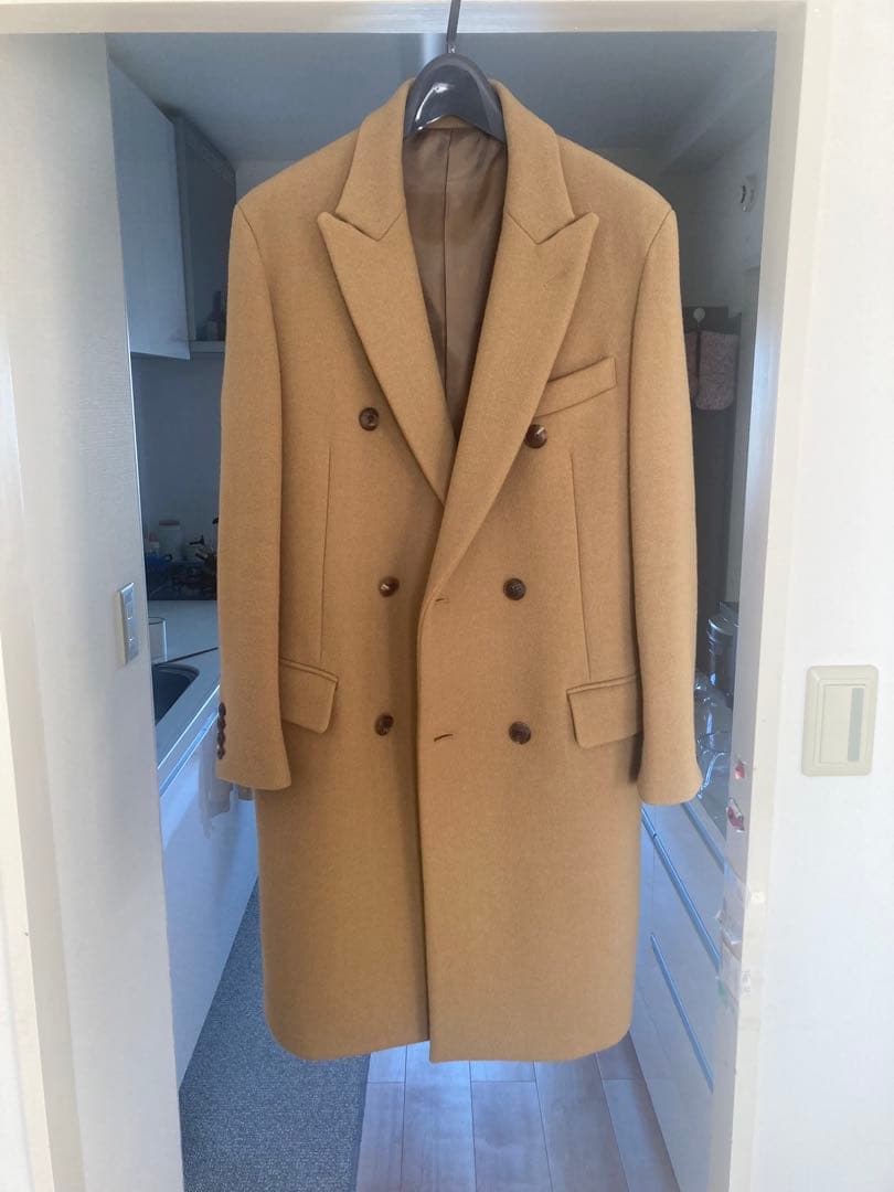 ÉDIFICE ベージュ ダブルブレスト ロングコート テーラードダブルブレストロングトレンチコートsdp0316 ベージュ