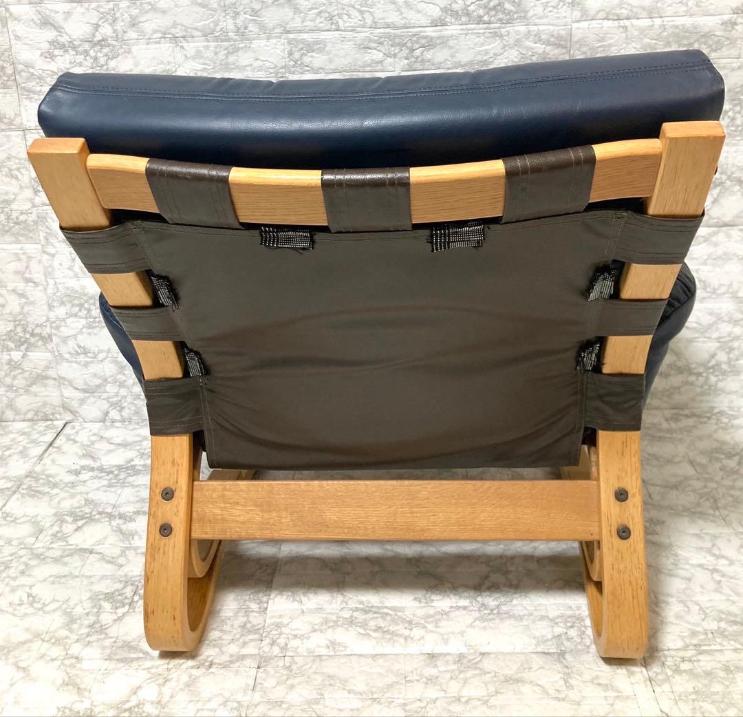 希少 本革】karimoku domani スカンジナビアン イージーチェア②