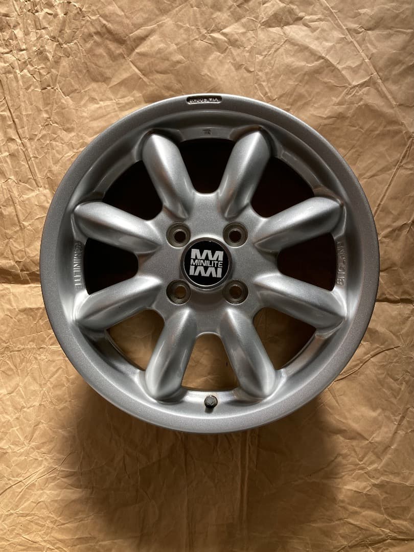 MINILITEアルミホイール15インチ 中古美品4本セット(ナット付き)