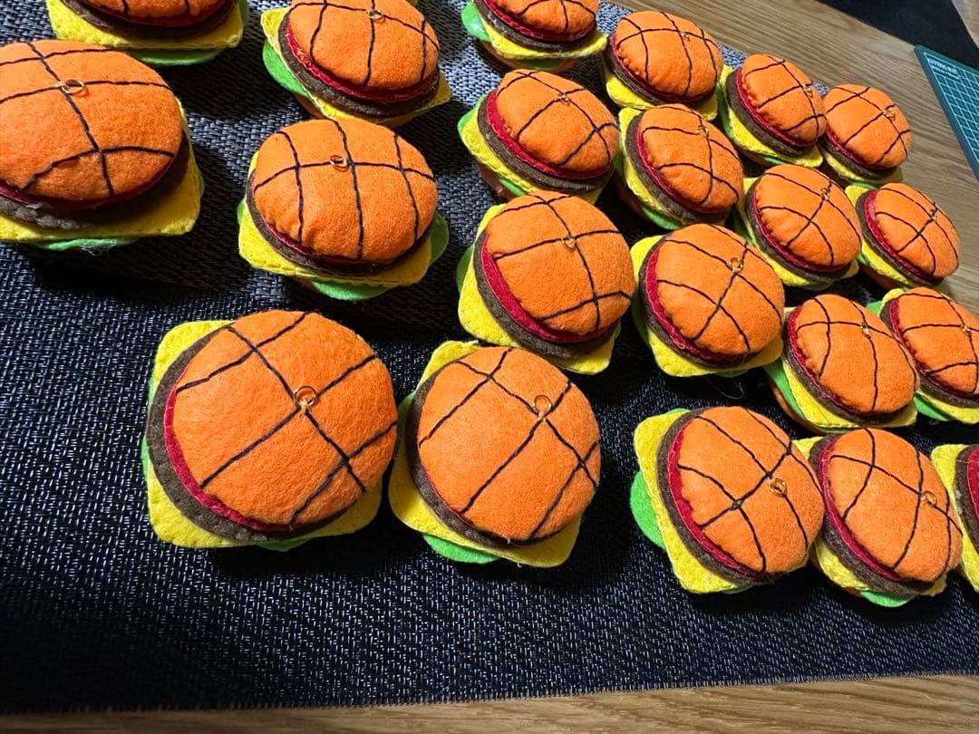 ☺︎プロフィール必読☺︎様専用】19個野球部活フェルトハンバーガー