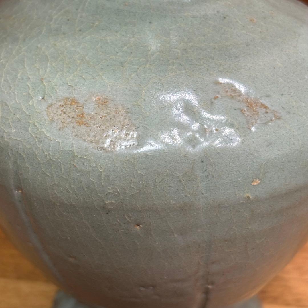 宋時代 中国青磁 中国から持って帰った希少な壺