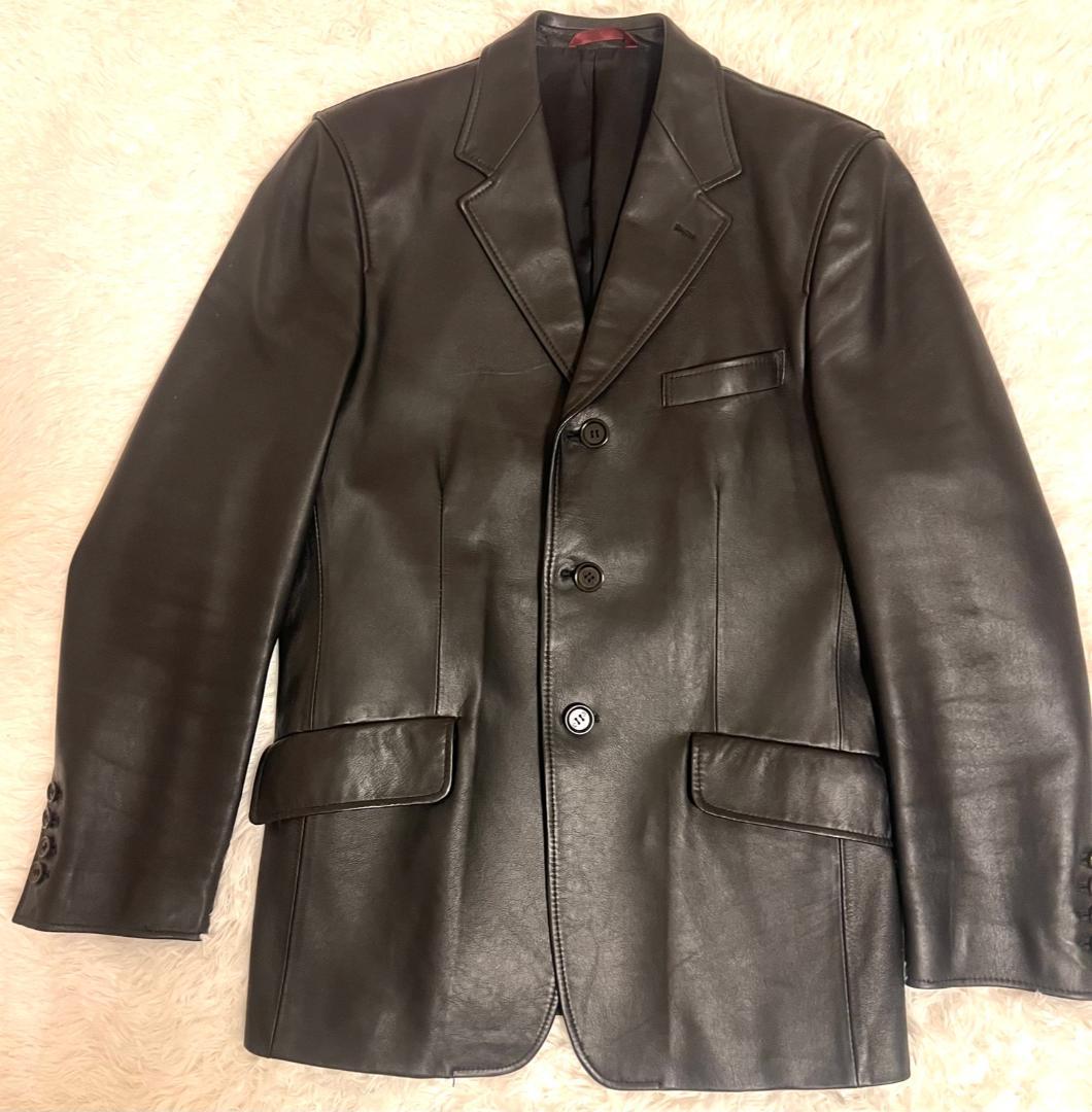 Paul Smith ポールスミス 羊革 レザージャケット ブラック Mサイズ