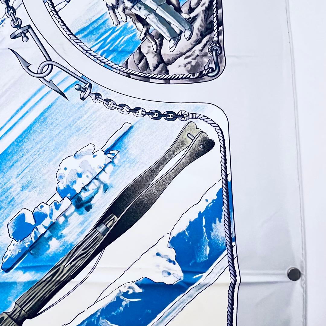 美品✨ エルメス グリーンランド シルクスカーフ カレ90 水色 - メルカリ