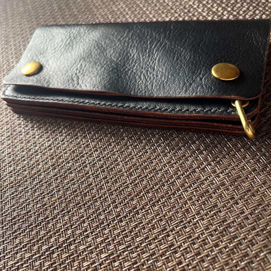 週末限定価格】MARYAM ホースフロント ロングトラッカーウォレット茶芯