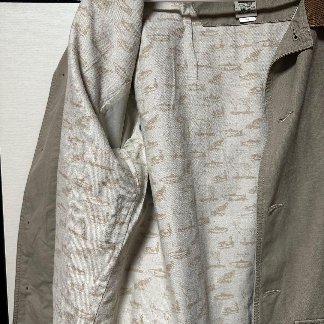 L.L.Bean ハンティングジャケット　カバーオール　襟コーデュロイ　90s