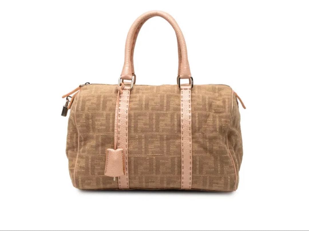 フェンディ ズッカ キャンバス ボストンバッグ - メルカリ