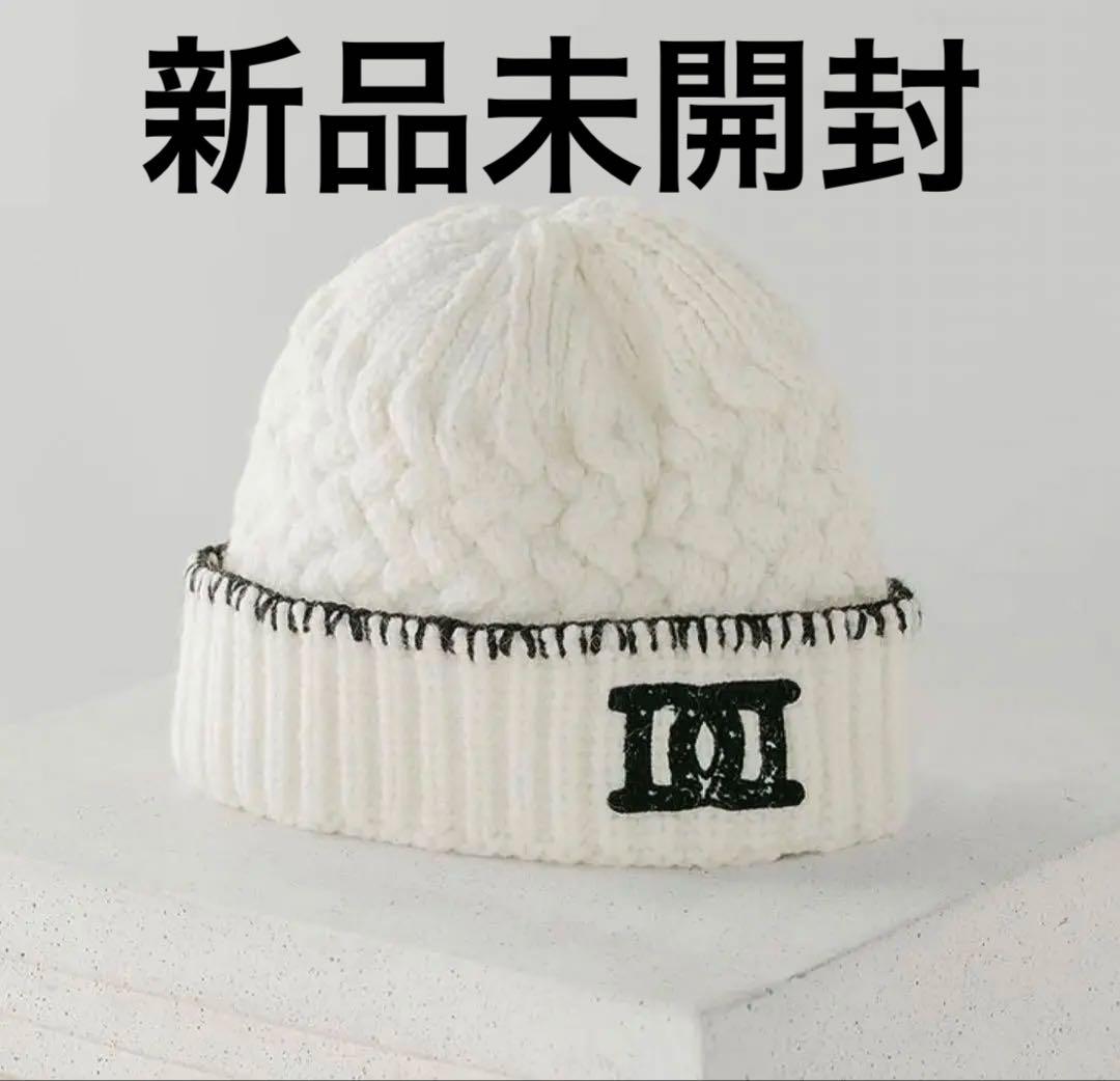 Darich DDロゴバスケットニットビーニー　WHT ホワイト　ダーリッチ ダーリッチ Darich DDロゴバスケットニットビーニー （ホワイト