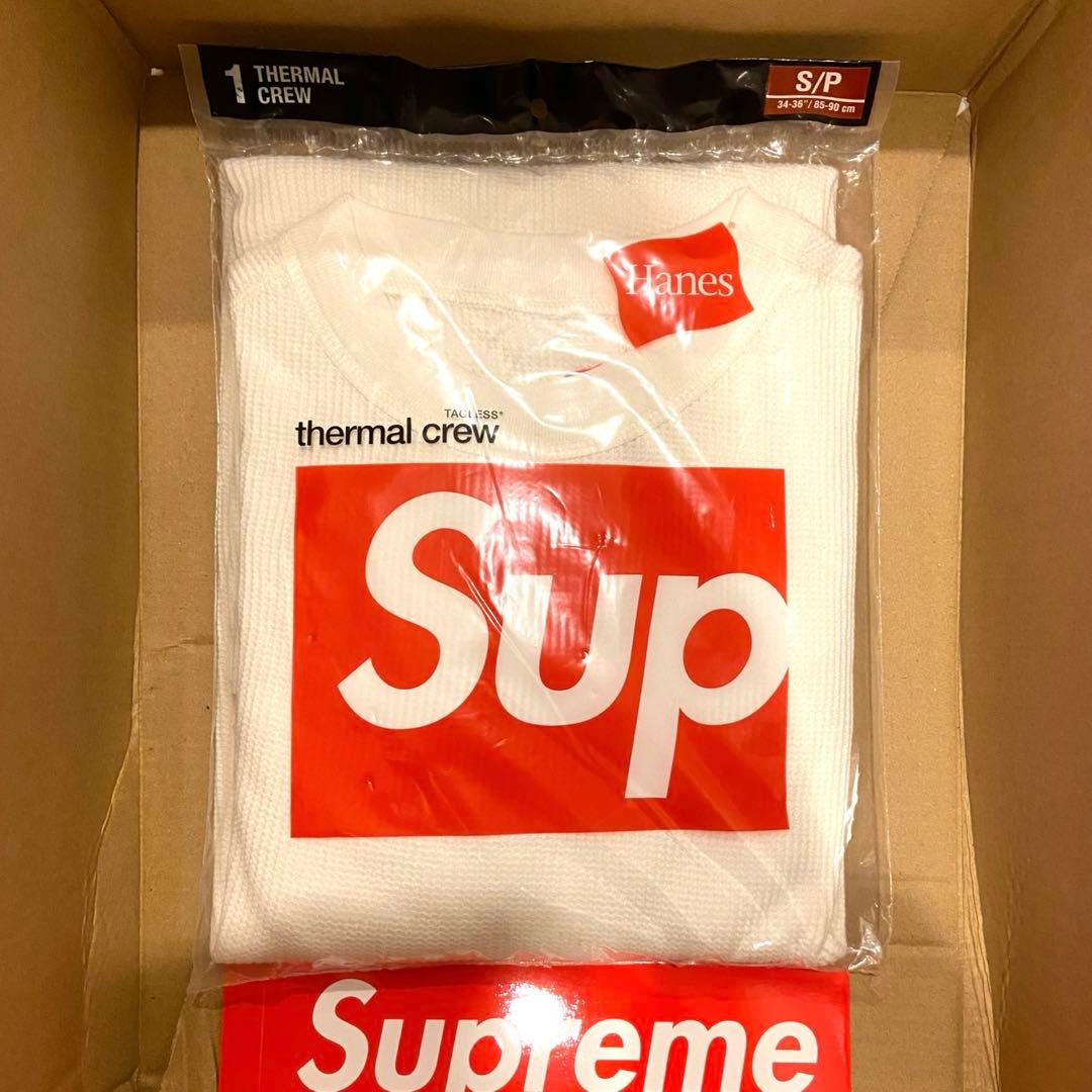 新品】 Supreme 25FW Hanes Thermal Crew 白 S - メルカリ