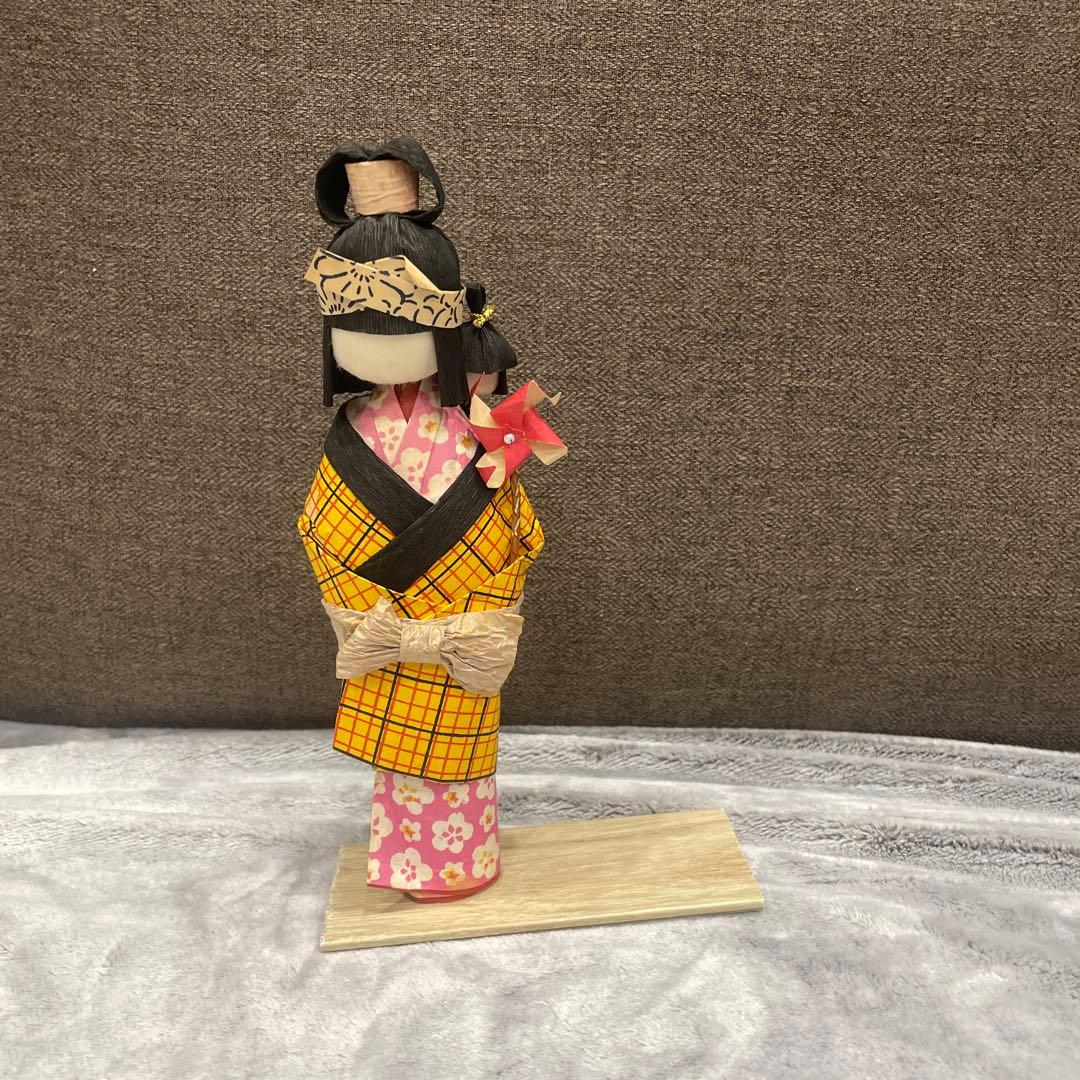 和紙人形 伝統工芸品 人形 和紙 アンティーク 昭和レトロ - メルカリ