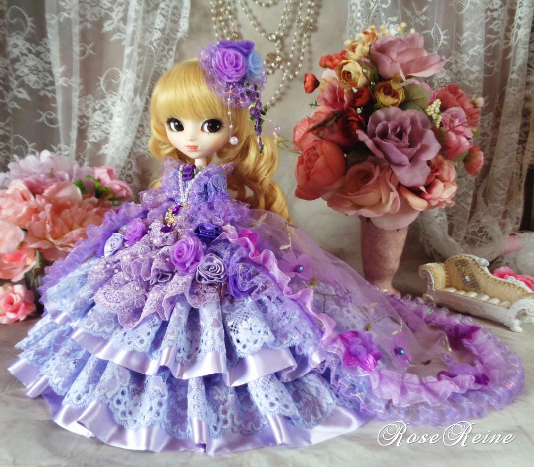 K様ご予約品 アンネローゼ王妃 パープルグラデーションボリューム