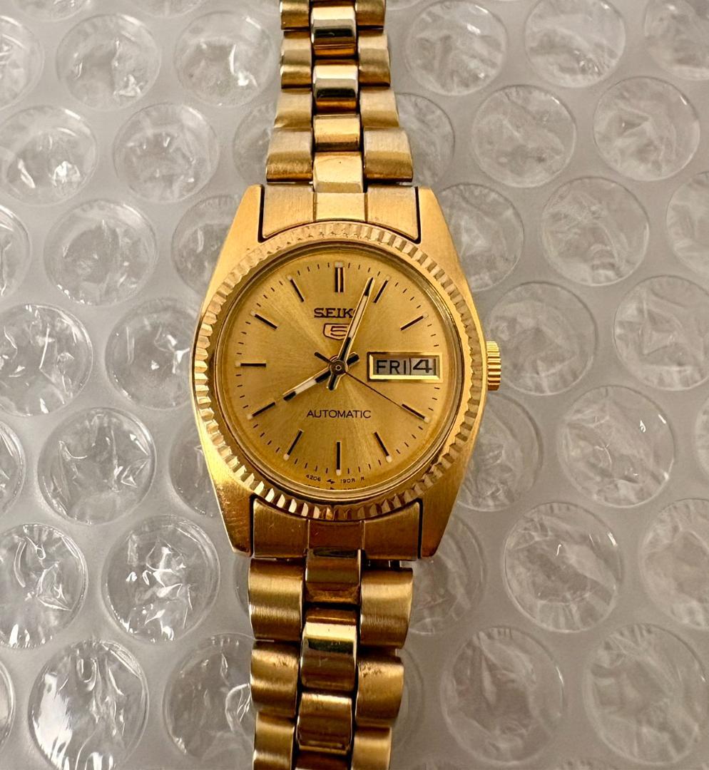 美品 SEIKO 5 セイコー 4206-0510 自動巻き時計 レディース - メルカリ