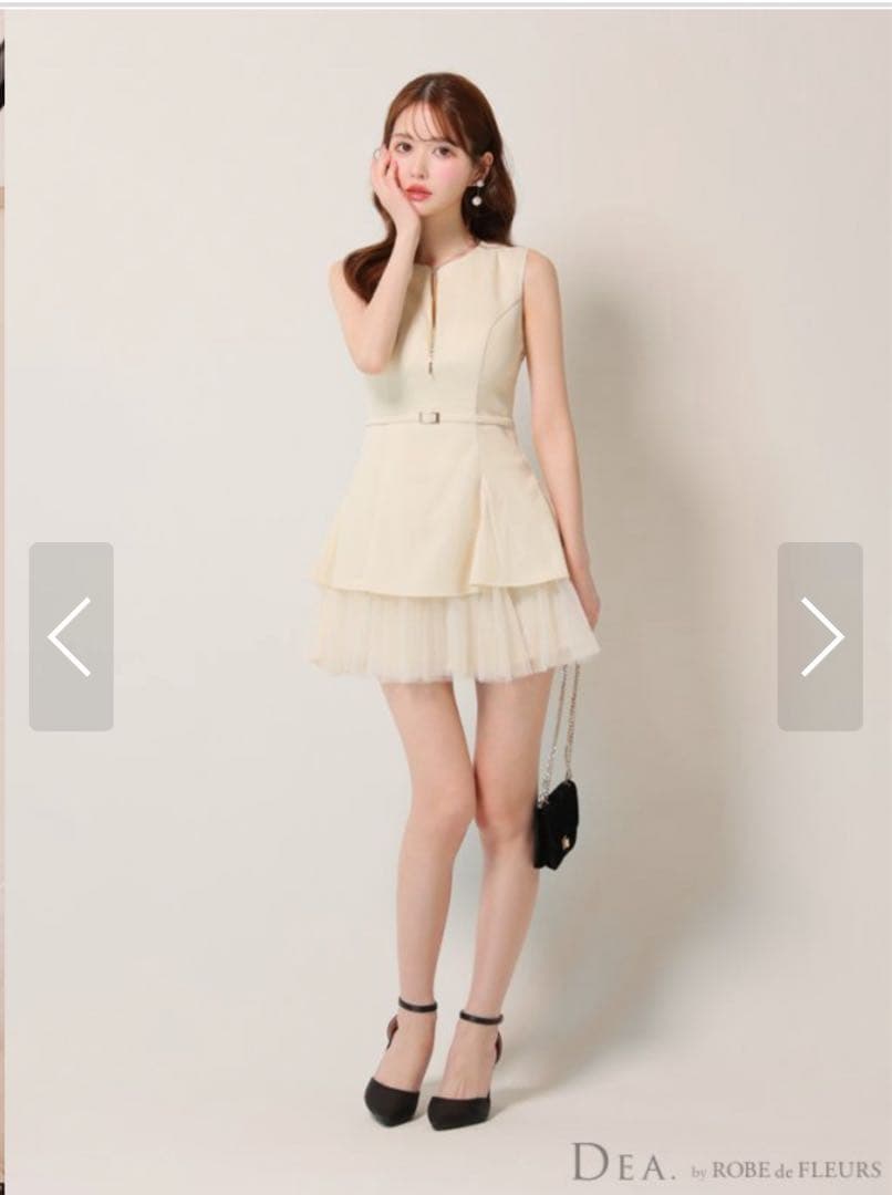 sugar 白　ワンピース　ドレス　キャバ ワンピースドレス：ホワイト(白)｜キャバドレス・ミニドレス通販は