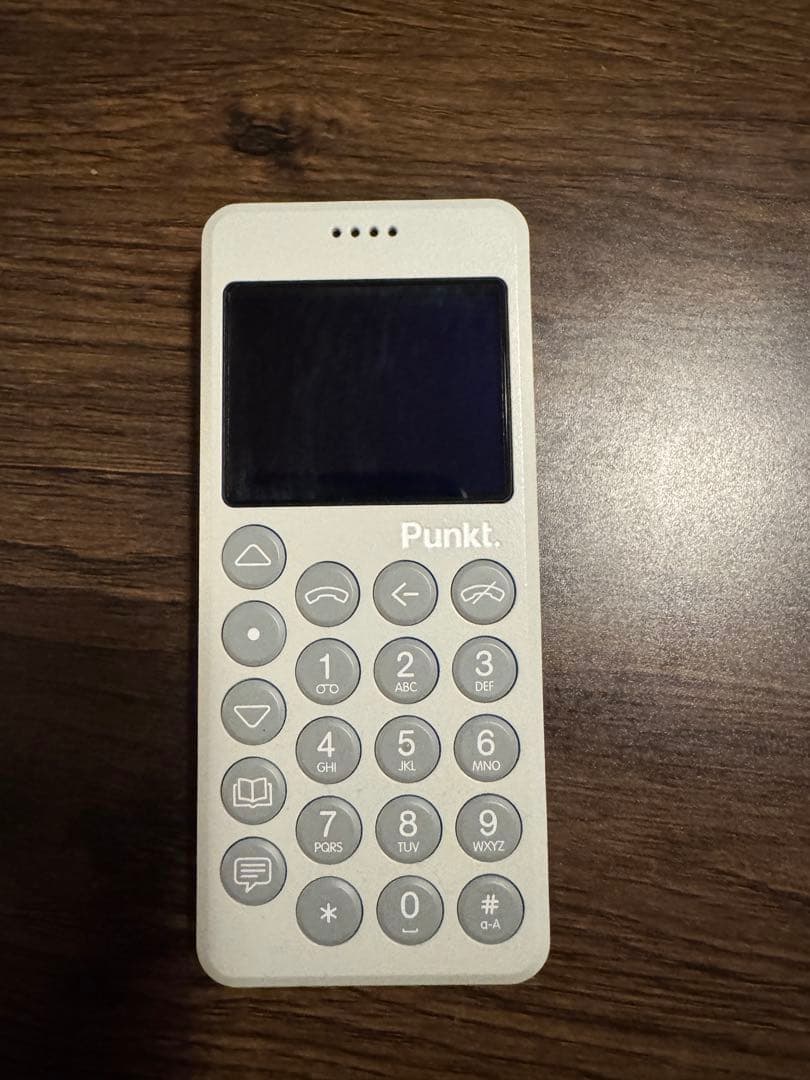 Punkt. MP-02 ホワイト フィーチャーフォン Punkt. MP02 Minimalist 4G LTE Cell Phone AT&T/T-Mobile Nano-SIM