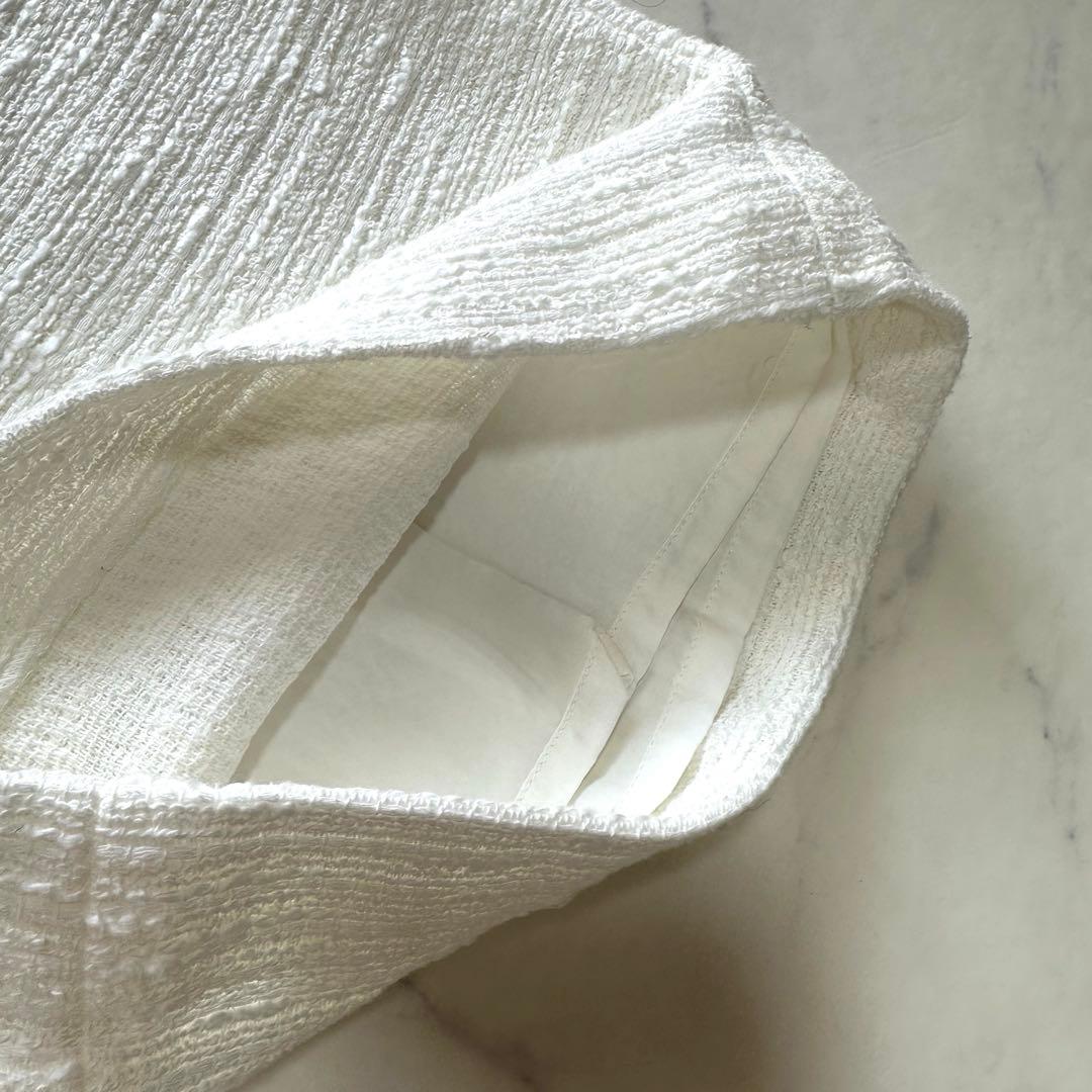 お値下げ】新品 ドゥーズィエムクラス 23ss ツイード ワイドパンツ