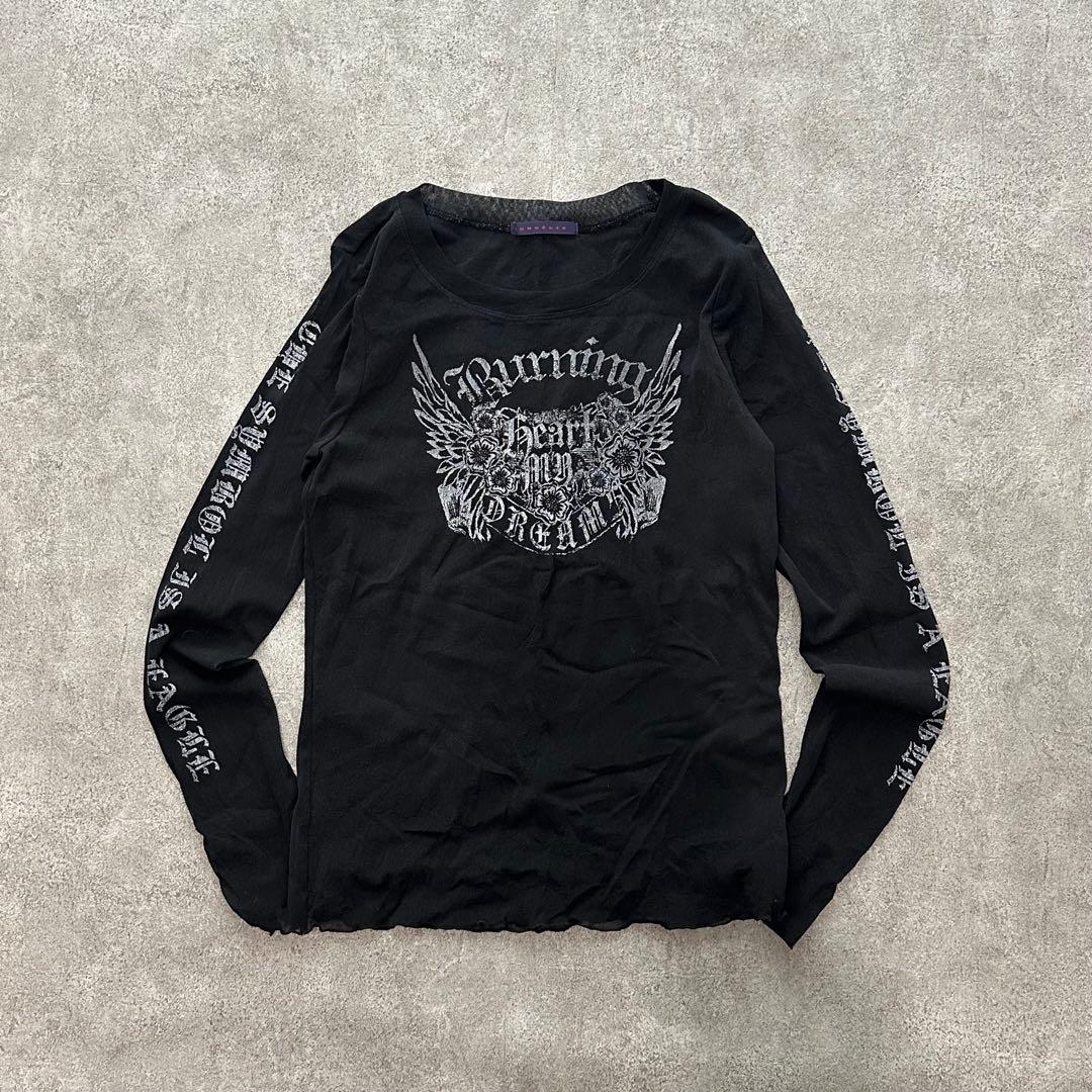 00s vintage 長袖 カットソー パンク グランジ y2k 平成ギャル - メルカリ