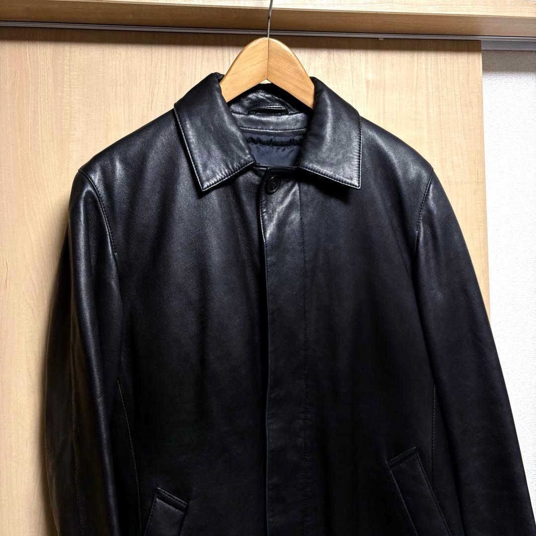 ヒロ様専用✨ユナイテッドアローズ レザーステンカラーコート 羊革