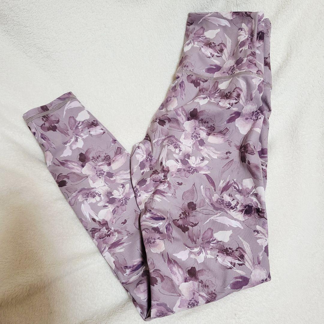 美品 SUKALA ヨガパンツ 花柄 ハイウエストフィットネスパンツ S