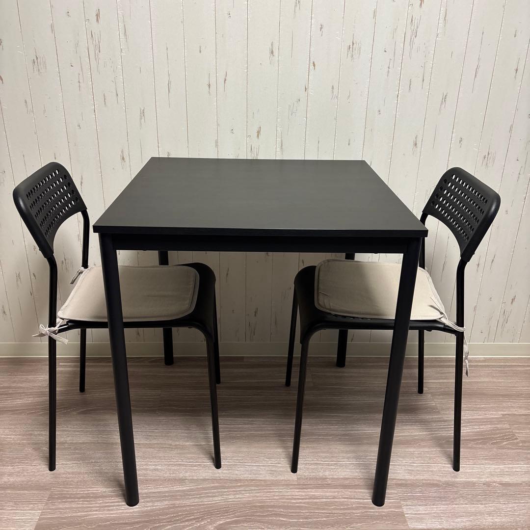IKEA サンドスベリ ダイニングテーブルセット BK - メルカリ