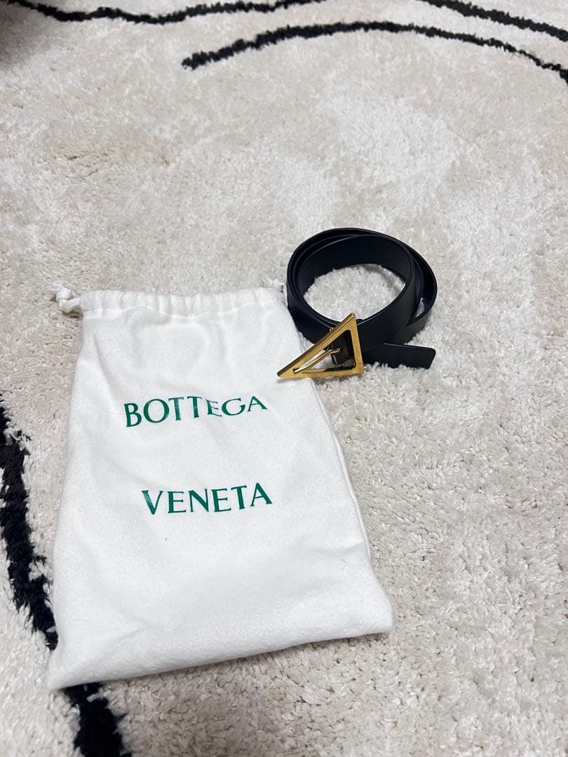 BOTTEGA VENETA ブラックベルト ボッテガヴェネタ BOTTEGA VENETA ベルト 2サイズ メンズ ブラック