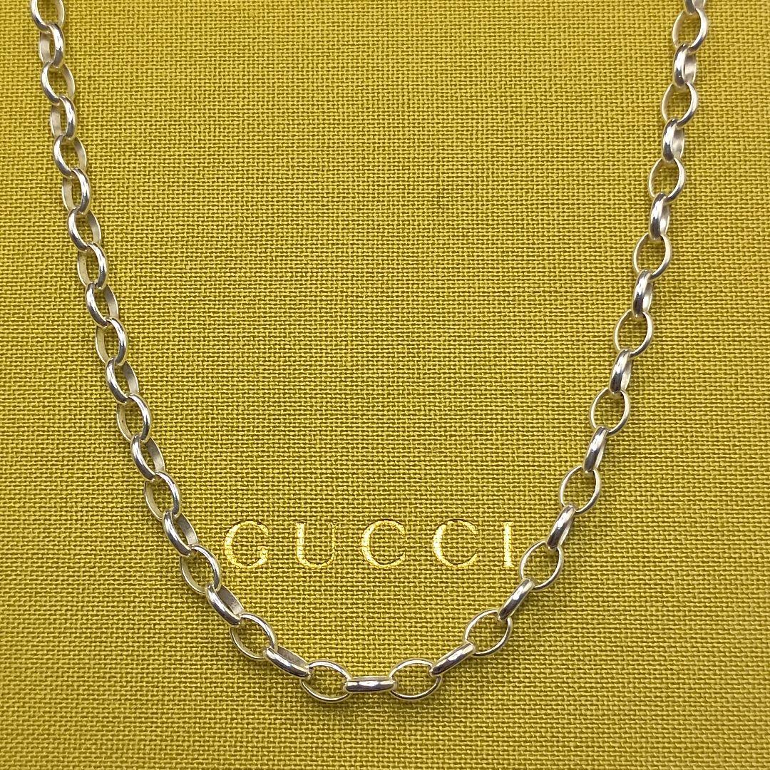 GUCCI 中太あずきチェーン 4mm幅 56cm SILVER925 男女兼用 GUCCI 中太あずきチェーン 4mm幅 56cm SILVER925 男女兼用 - メルカリ