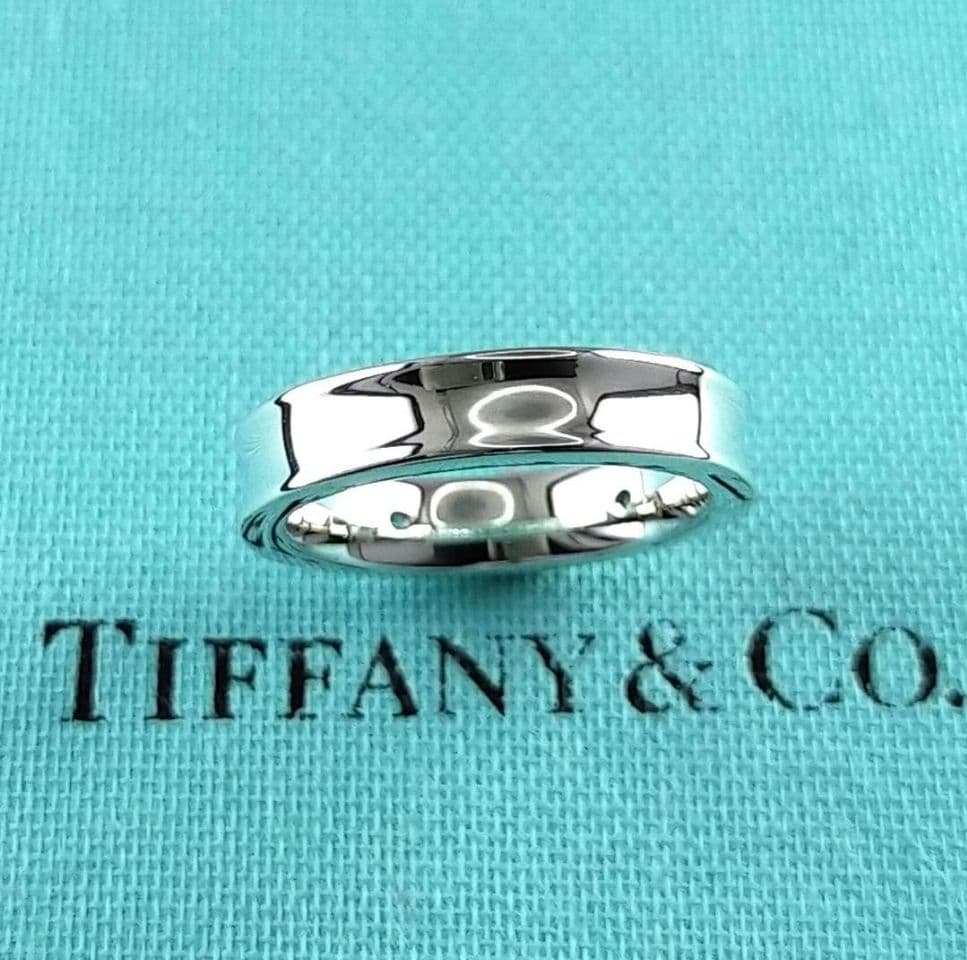 ○SALE○【ティファニー】1837 ナロー サファイア 2P リング 7号