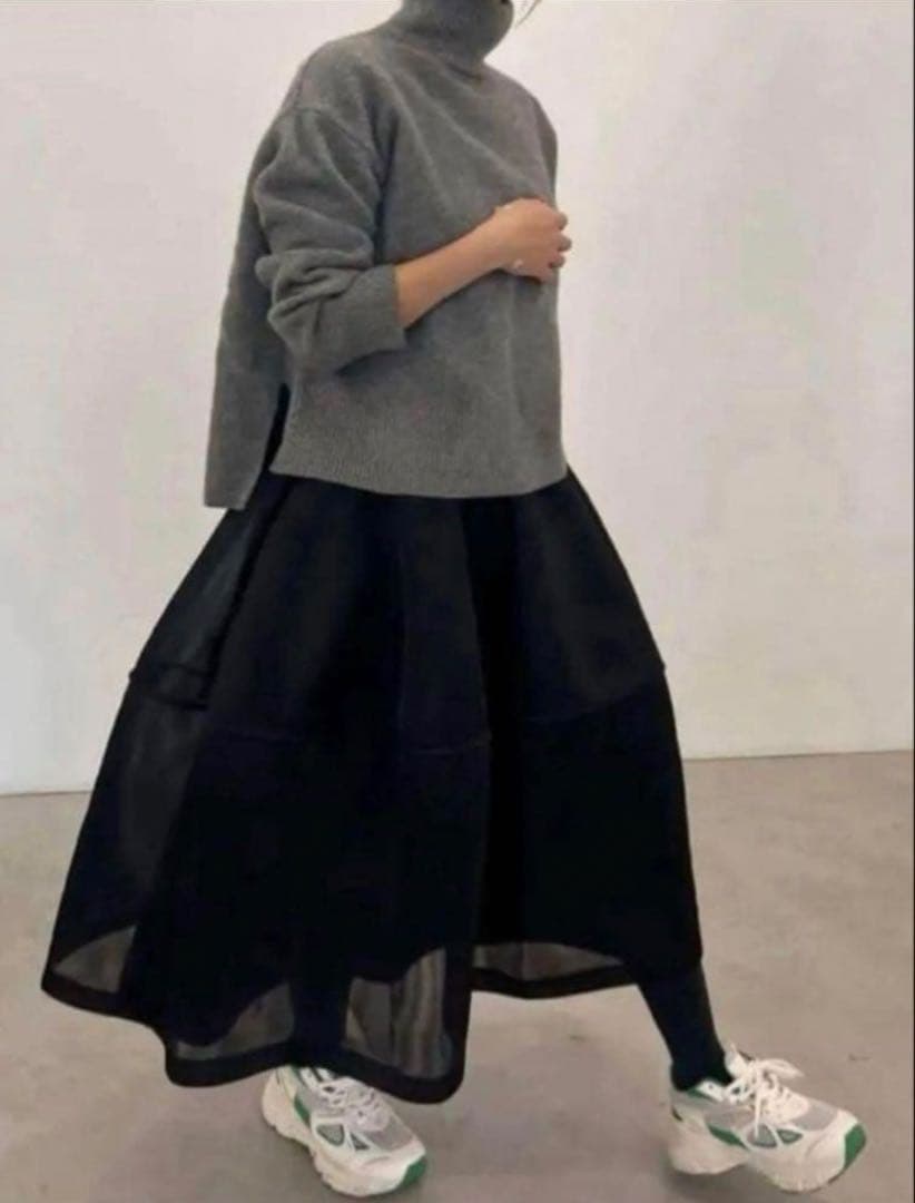 Lig. sheer volume skirt ブラック 黒 S - メルカリ