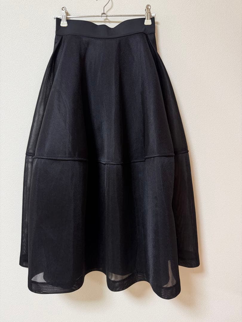 Lig. sheer volume skirt ブラック 黒 S - メルカリ