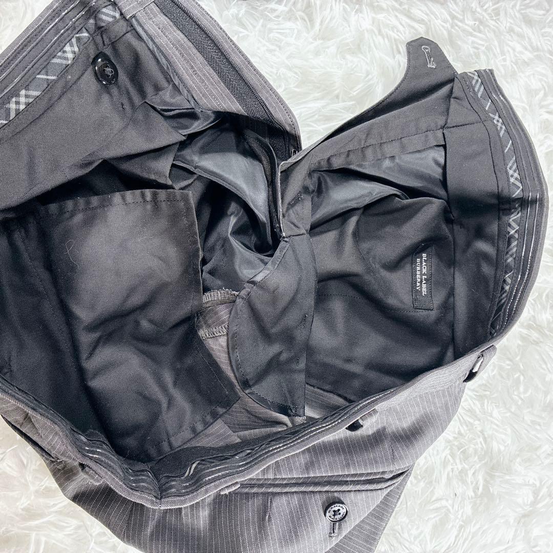 美品 バーバリーブラックレーベル グレー スーツ セットアップ 38R