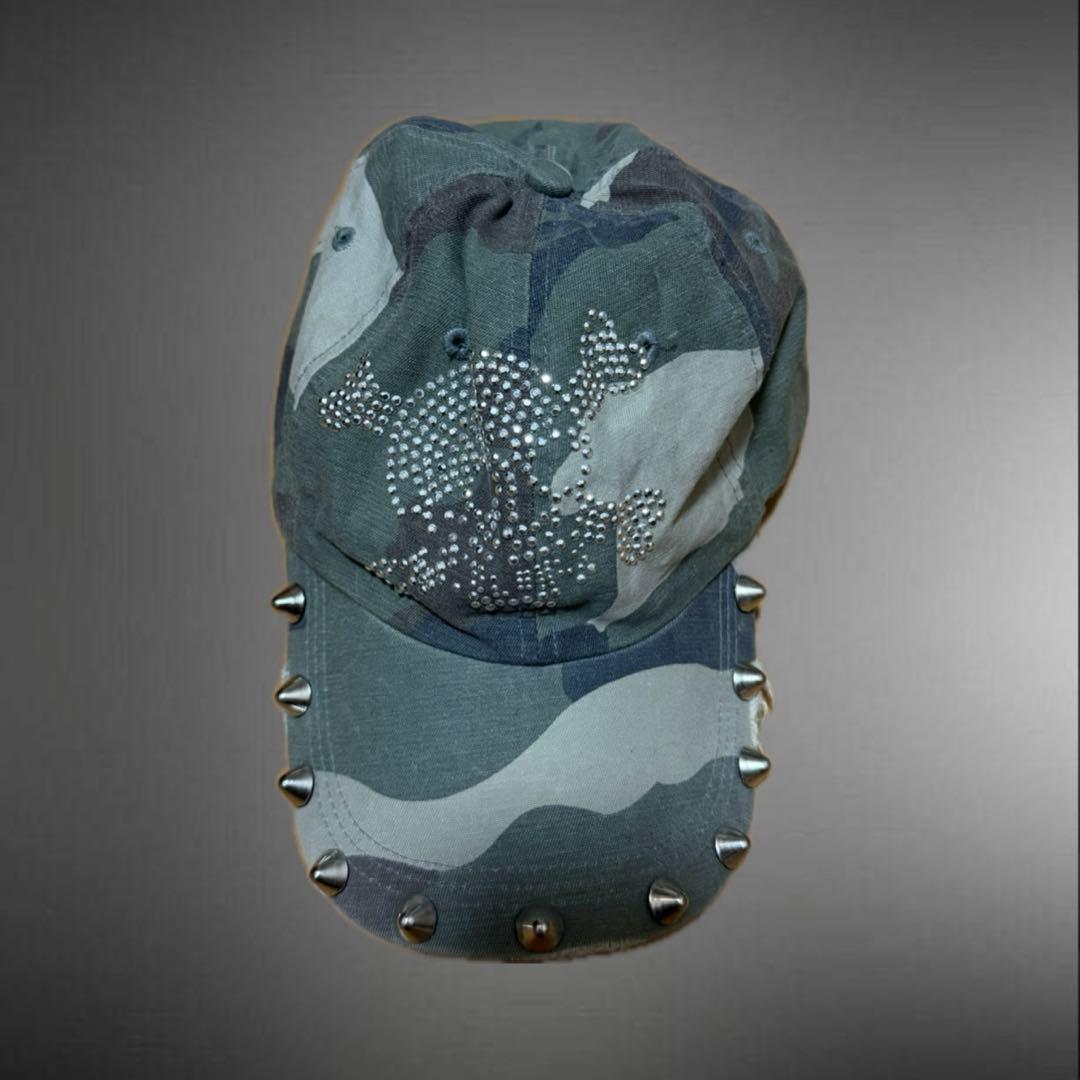 y2k 平成ギャル グランジ パンク スタッズ スカル 迷彩 カモフラ