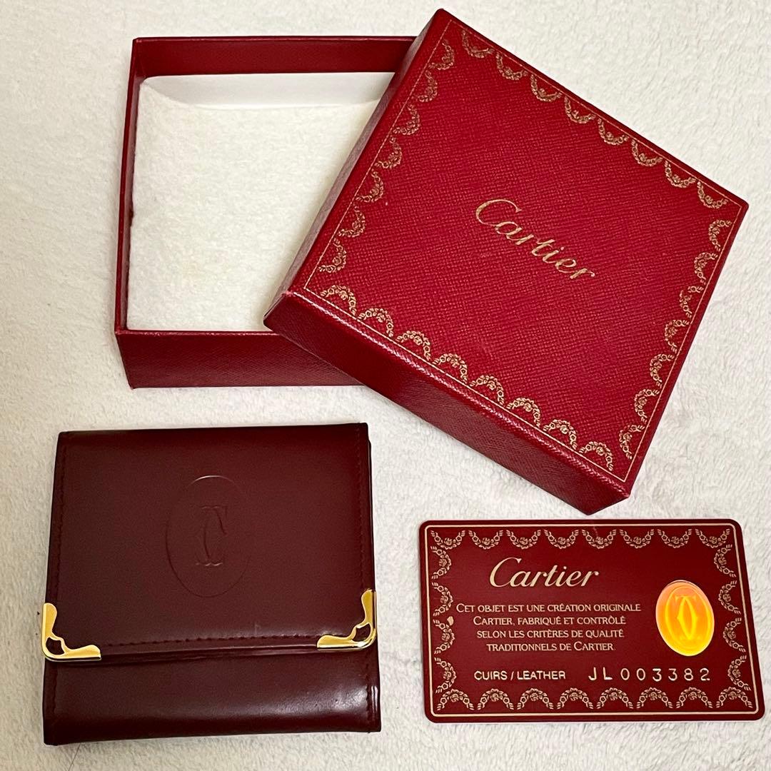 新品 カルティエ マストライン ケース ボルドー ゴールド金具 楽天市場】Cartier カルティエ マストライン カードケース パスケース