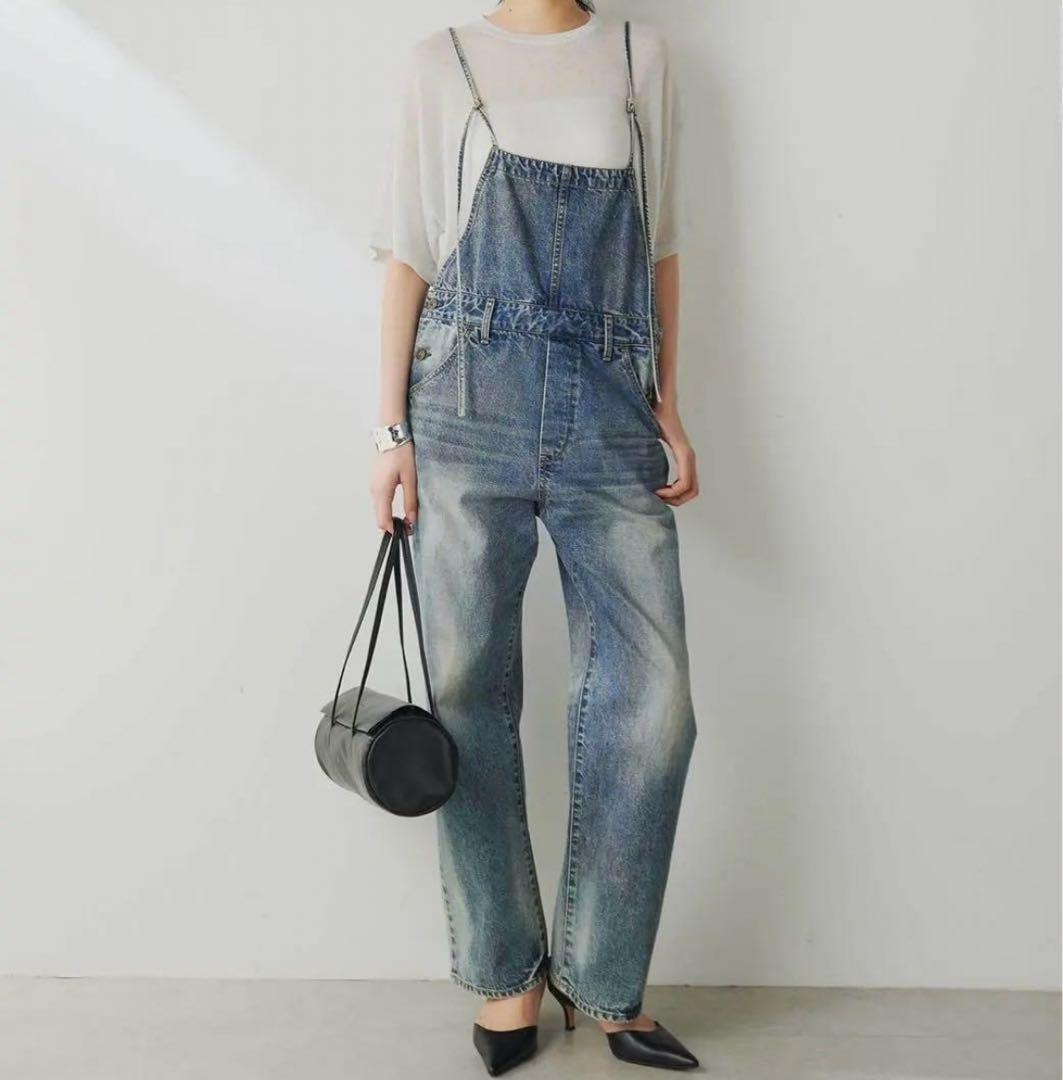 サロペット・オーバーオール・オールインワン Whim Gazette DENIM ALL IN ONE FREE Whim Gazette（ウィム ガゼット） オールインワン デニム