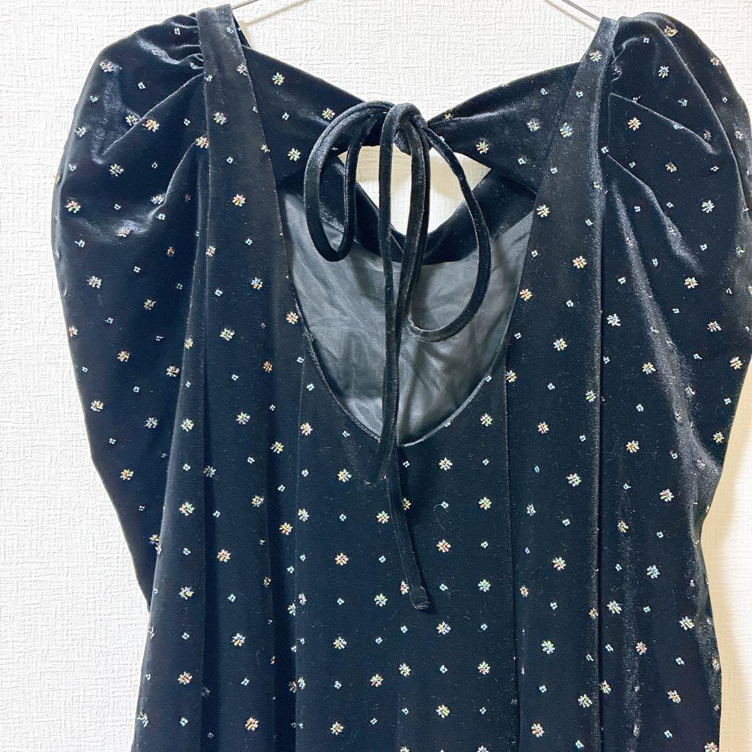 極美品 snidel ベロア刺繍 ワンピース 2024AWブラック S - メルカリ