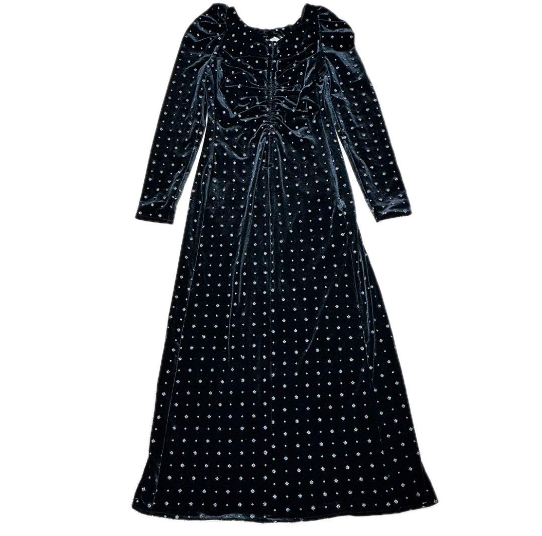 極美品 snidel ベロア刺繍 ワンピース 2024AWブラック S - メルカリ