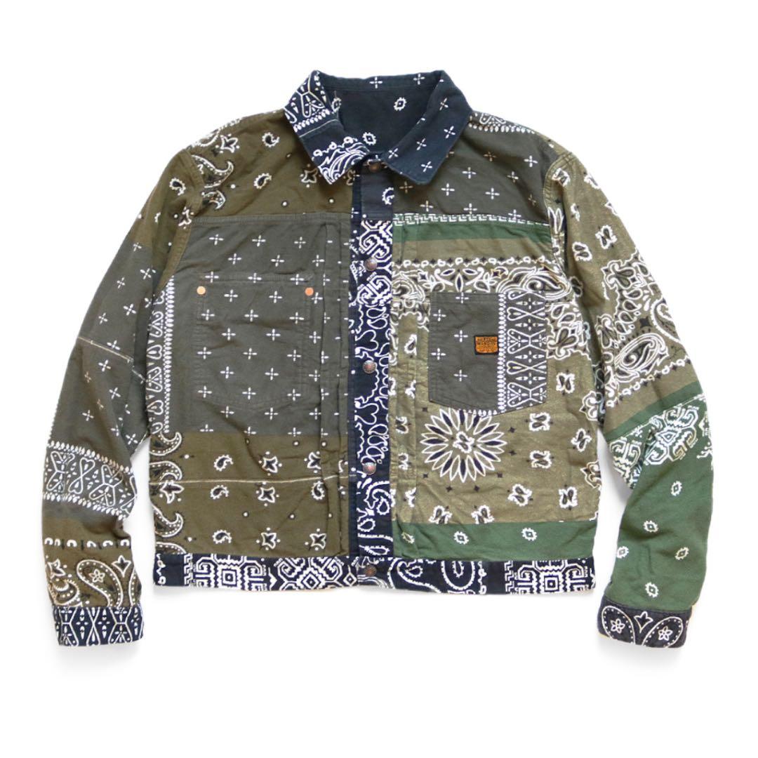 KAPITAL ネル リバーシブルバンダナpt 1st JKT - メルカリ