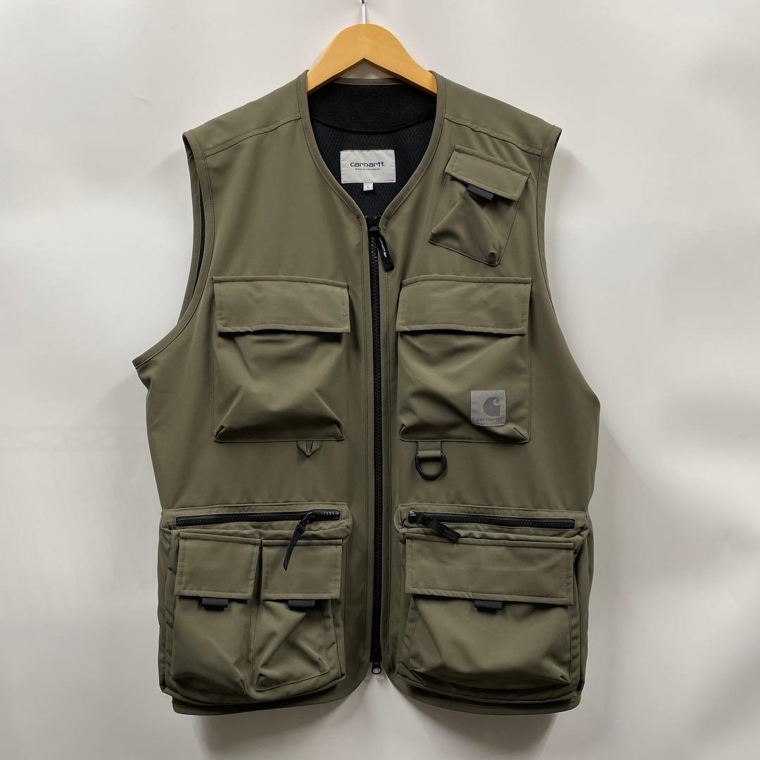 【U58】 CARHARTT WIP ELMWOOD VEST ベスト　L Carhartt WIP Elmwood Vest zip pocket color Green size L Outerwear