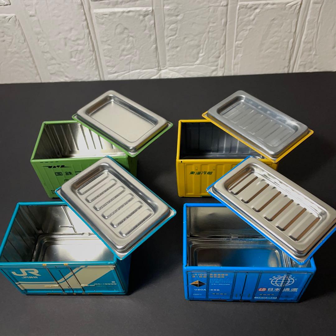 新品 セリア 100均 ブリックコンテナ6箱 コキ106形式2台 インテリア