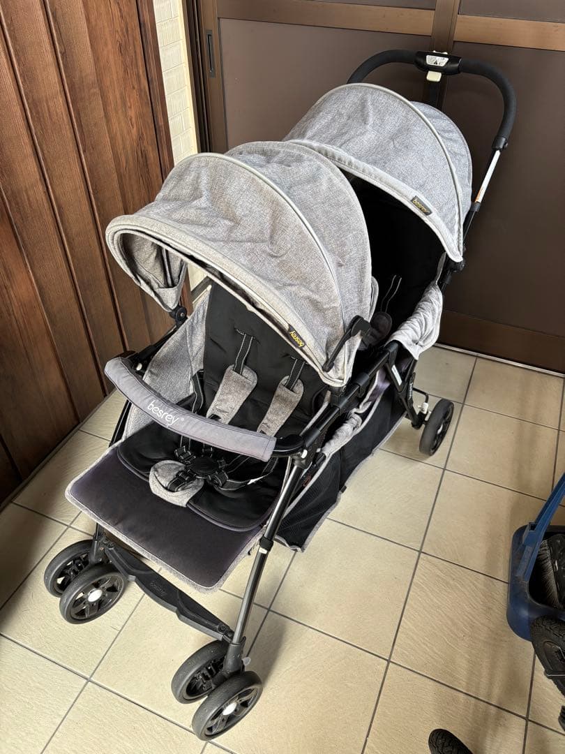 besrey 2人乗りベビーカー　BR-C708S ツインストローラー Amazon | besrey ベビーカー 2人乗りベビーカー 双子用 背面タイプ
