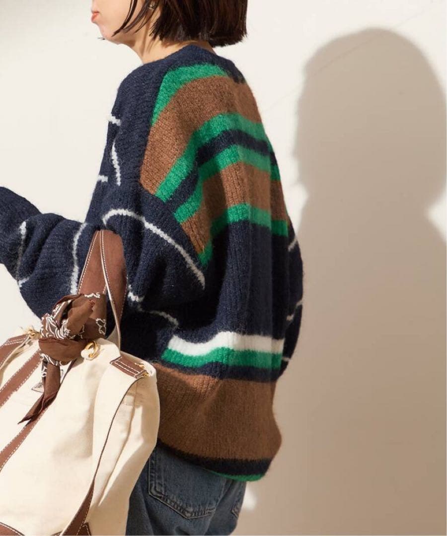 L'ESSAGE ウールシャギーMIXボーダープルオーバー ジャーナルスタンダード レサージュ JOURNAL STANDARD L'ESSAGE 《予約