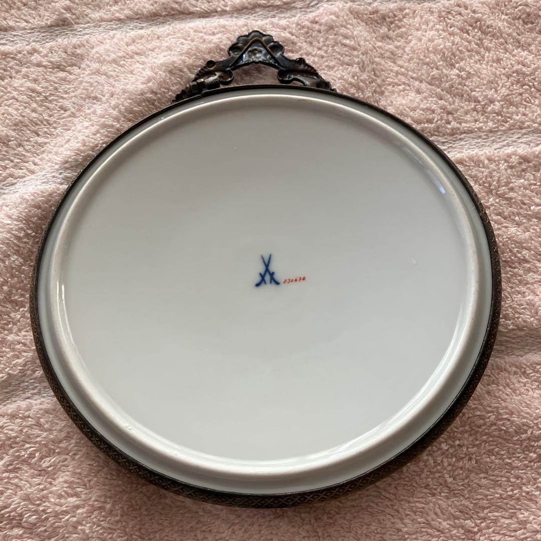 希少 猫マイセン 猫 壁掛け 飾り絵 プレート - メルカリ