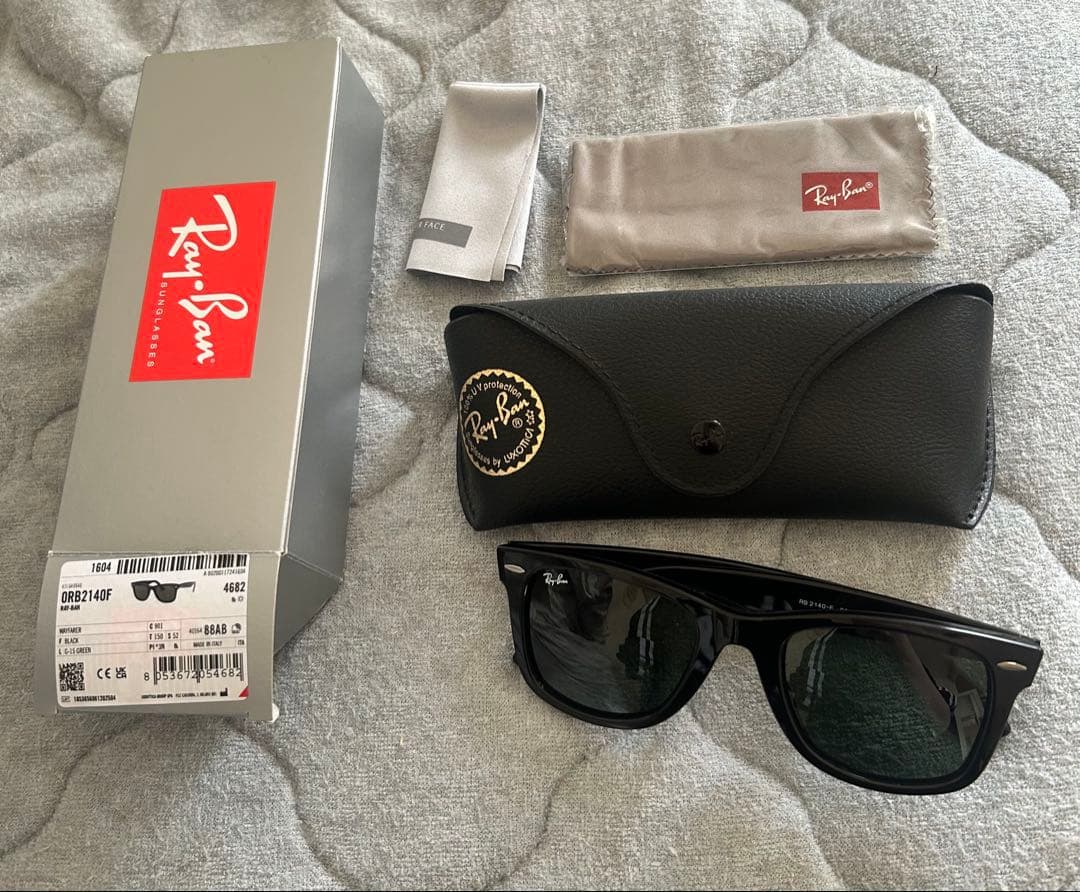 Ray-Ban RB2140F 901 ブラック サングラス レイバン ウェイファーラー RB2140F 901(ブラック) 52(ブラック