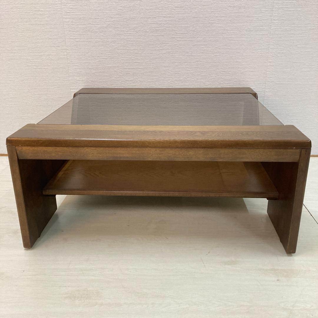 カリモク】ガラステーブル センターテーブル ローテーブル リビング