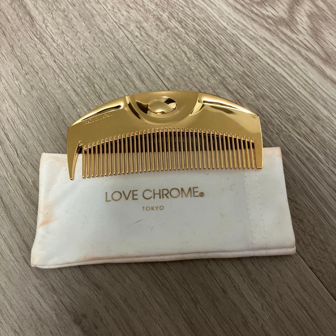 LOVE CHROME ゴールドコーム ケース付き - メルカリ
