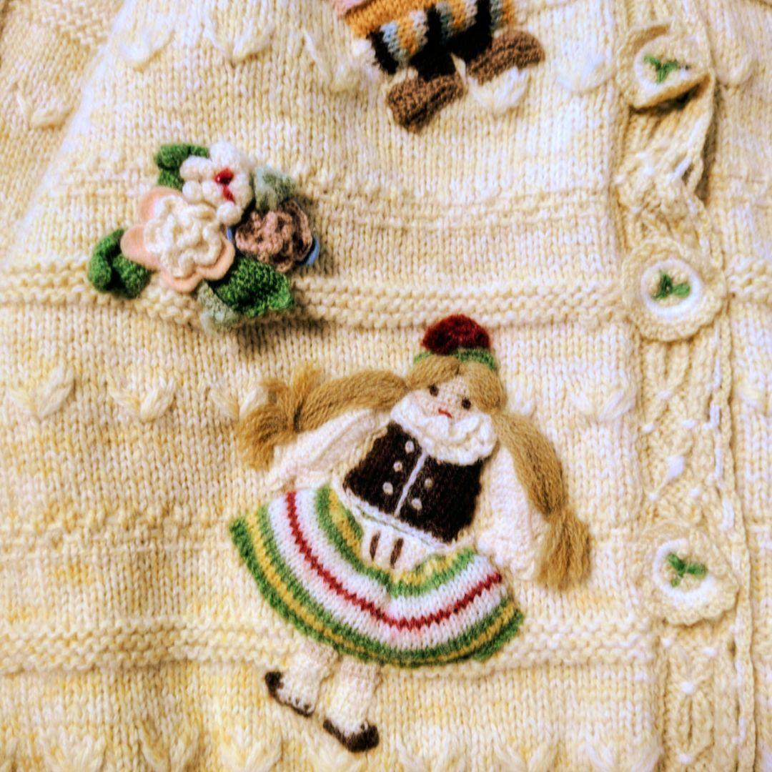 NOUGAT SUGAR ヌガーシュガー ニットカーディガン 刺繍 ヴィンテージ