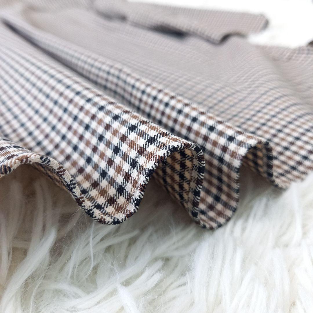 マディソンブルー クラブチェック 千鳥格子 刺繍 ボタンダウン シャツ