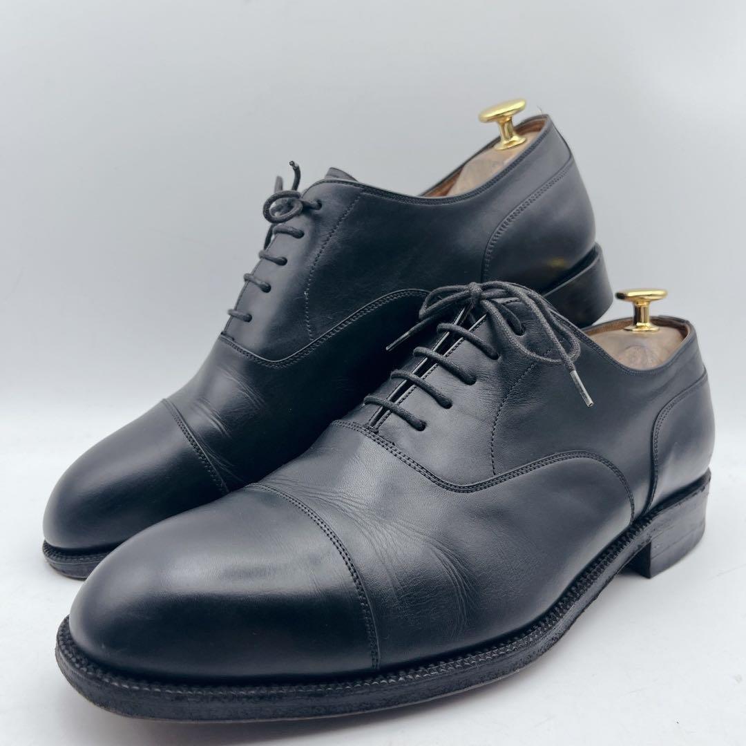 美品✨YANKO ヤンコー ストレートチップ 内羽根 ドレスシューズ 黒 8