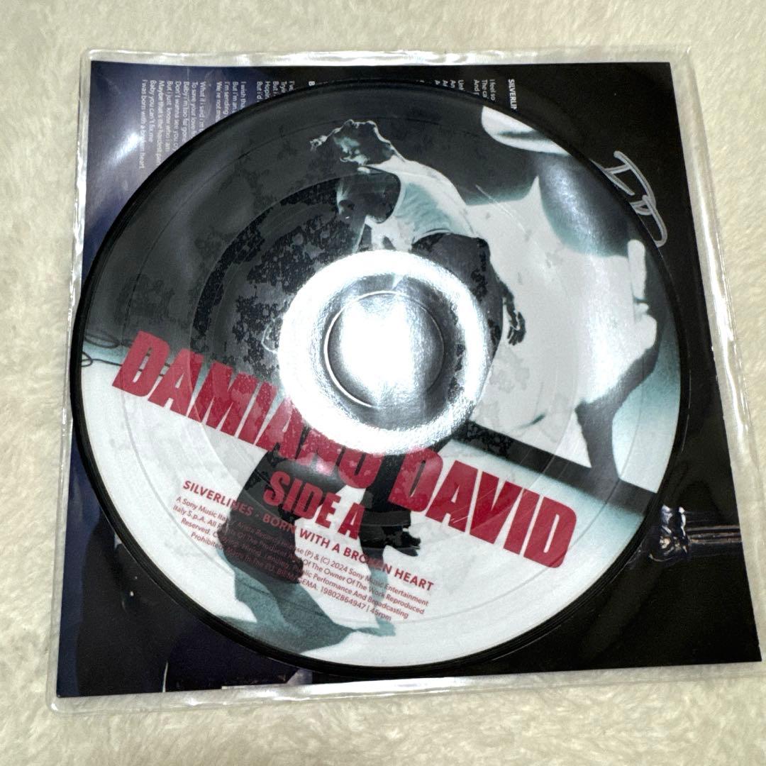 直筆サイン入り】ダミアーノ・デイヴィッド 7インチ シングルレコード