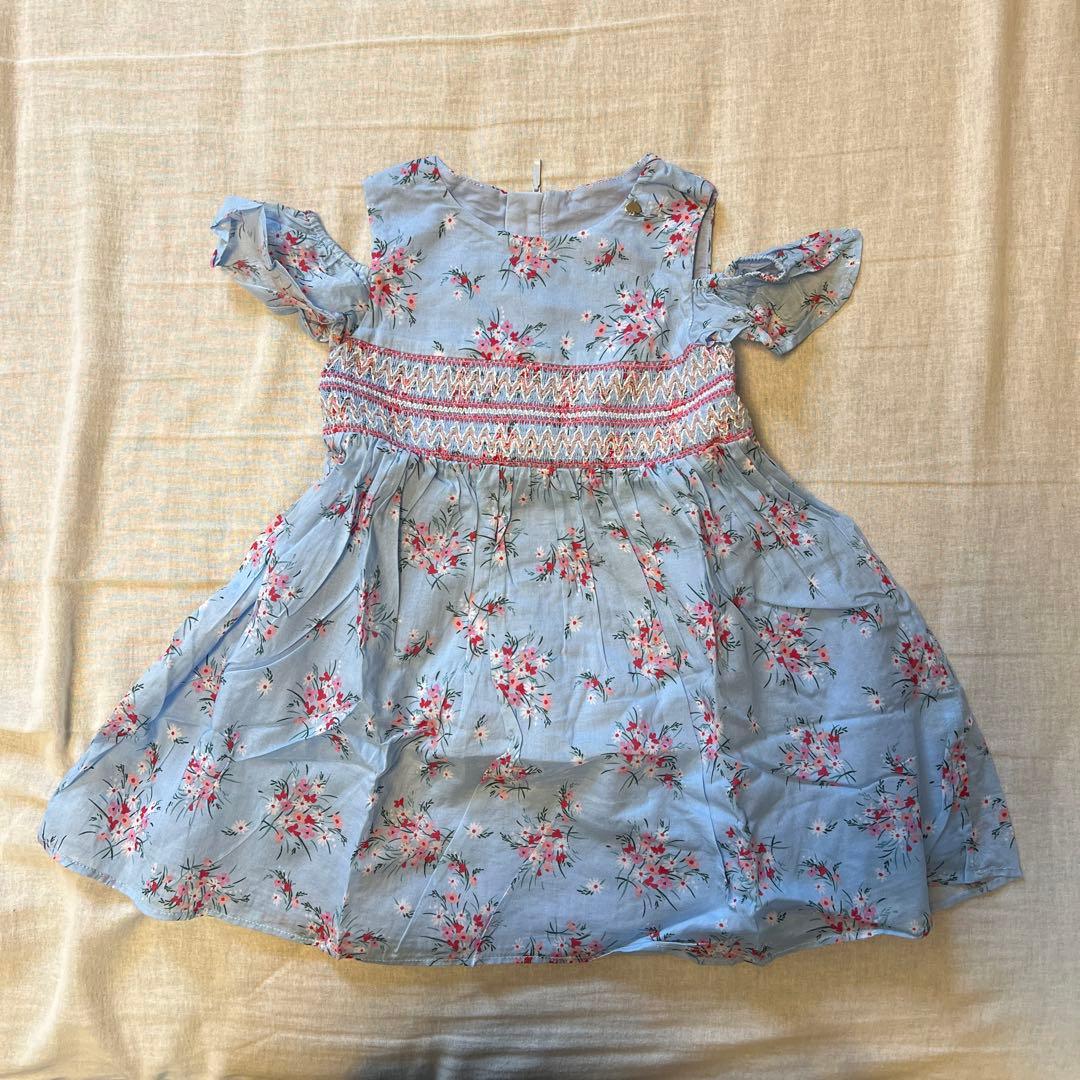 着用回数少なめ！ケイトスペード 花柄ワンピース 100 - メルカリ