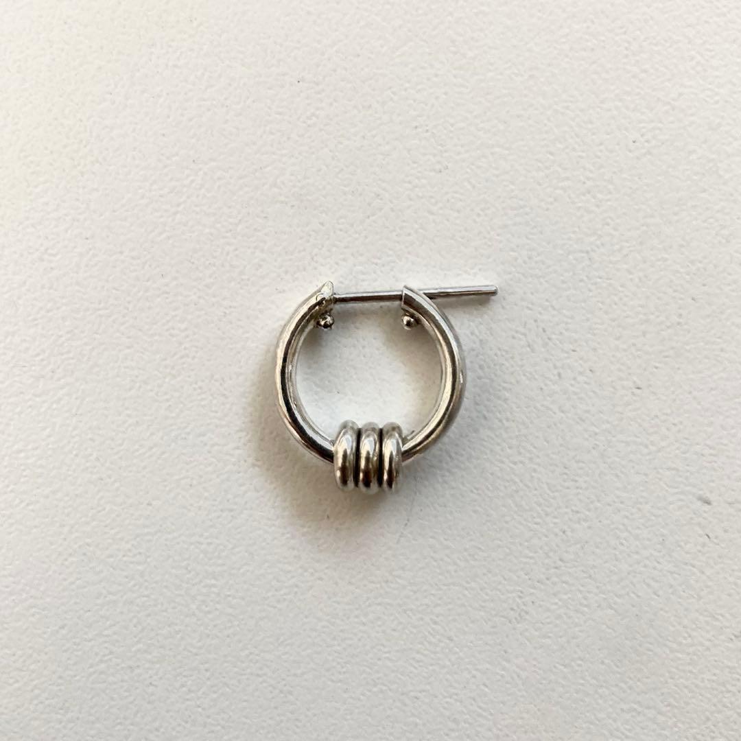 片耳ノーブランド シルバー925 16mm ヤマト着用 登坂着スピネリ ピアス