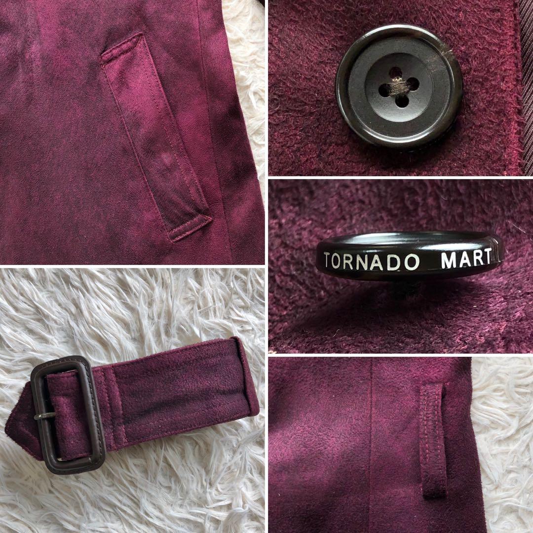 極美品 マイクロスエード L】トルネードマート ベルテッドコート 赤 y2k