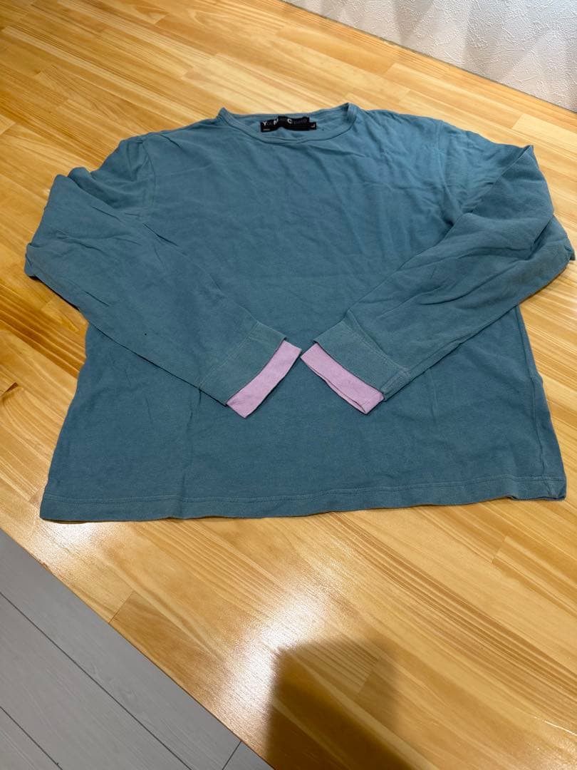 You Must Create 青色 長袖カットソー2000年頃ギリシャ製 DRY 長袖Tシャツ P付 9013－1 ネービー SS～5L| 作業服